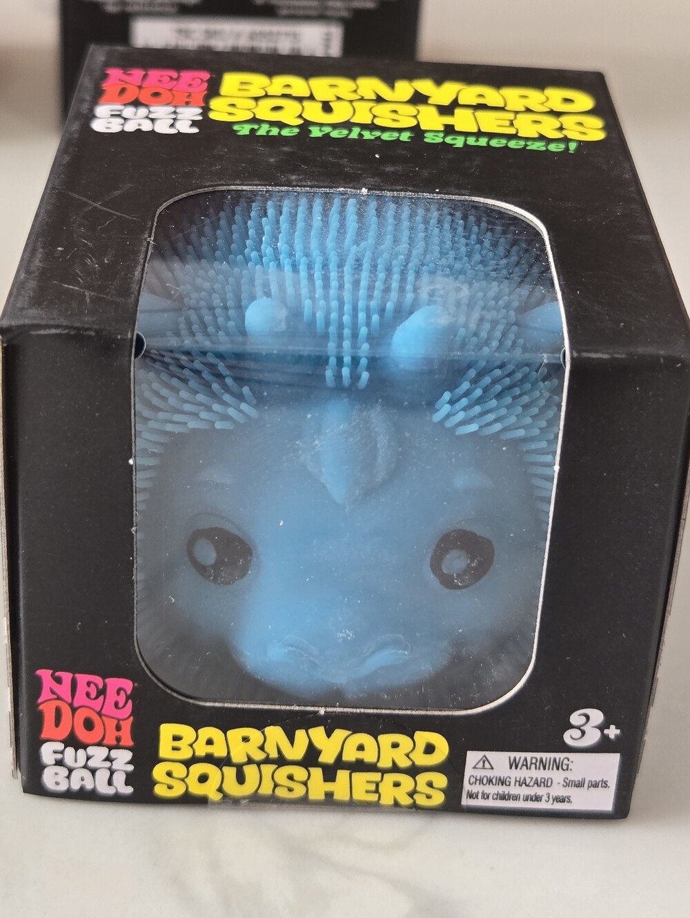 RARE NeeDoh Barnyard Fuzz Ball Squishers Lot - Blue Goat Green Cow Pink Pig - Picture 6 of 8